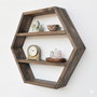 Hanah Home Raf327 Estantería de Pared de Madera Natural